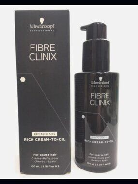 Schwarzkopf Fibre Clinix Bonding Rich Cream-To-Oil, 3.38 oz